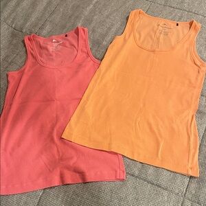 Tommy Bahama Orange and Coral Pink Tank Top Set